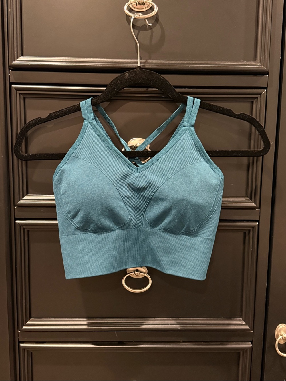 Soma Teal Blue Longline Seamless Sports Bralette